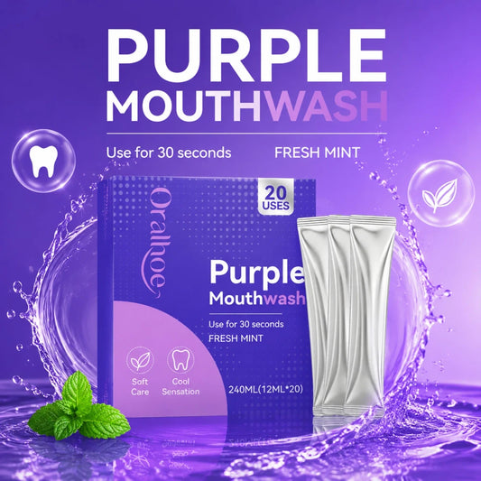 Portable Fresh Mint Mouthwash Strips